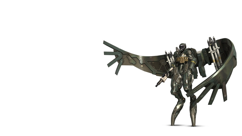 raging, hd, robot, 1080P, white, metal, solid, video games, raven, gear