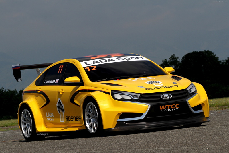 test drive, 2015 cars, Lada Vesta, 2K, Lada Vesta WTCC, review, sports car, front