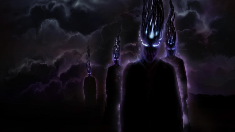 purple, cloud - sky, power in nature, night, panoramic, studio shot, artwork, 720P, horror, creature, thunderstorm, human body part, sky, people, nature