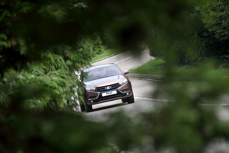 vehicle, car, brown, Russia, XRAY, road, LADA, 2K