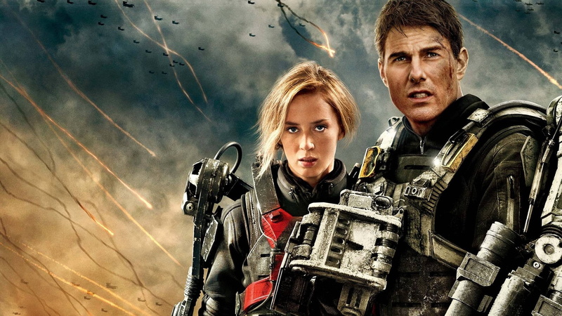 two people, tom, looking at camera, males, boys, young men, real people, front view, Emily Blunt, movies, 1080P, holding, childhood, togetherness, Edge of Tomorrow