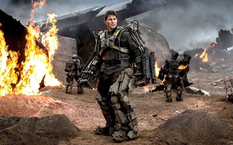 Tom Cruise, science fiction, movies, Edge of Tomorrow, 2K