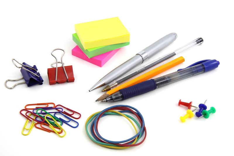 two, pencil sharpener, paper, 4K, indoors, high angle view, pencils, cut out, group of objects, school, white background, paper clips, white, three, still life
