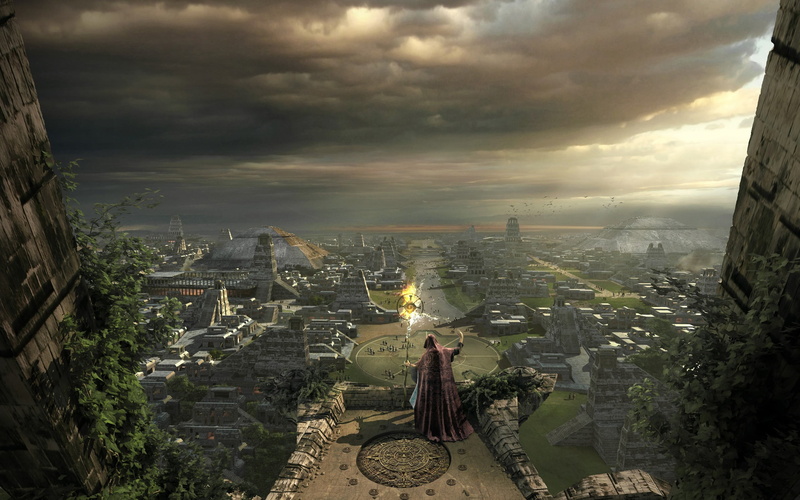 screenshot, no people, travel destinations, city, game, fantasy art, building, video, day, 2K, cityscape, plant, outdoors, architecture, history, Dragos Jieanu