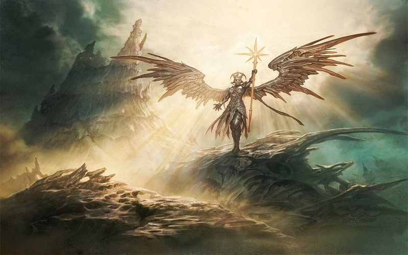 wings, digital composite, belief, outdoors, cloud - sky, plant, feather, beauty in nature, no people, low angle view, fantasy, idyllic, spirituality, fantasy art