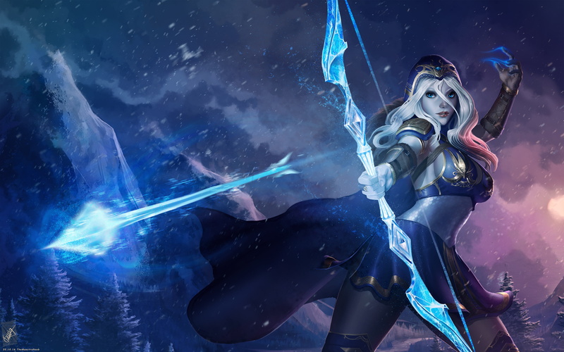 League, 4K, Legends, k, Ashe
