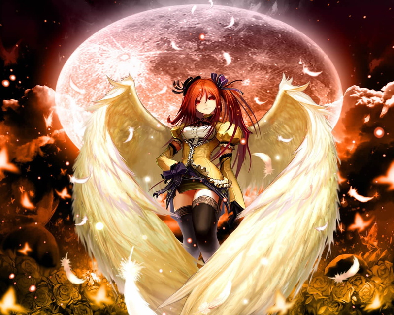 people, event, female likeness, digital, illuminated, art and craft, night, belief, woman, creativity, human representation, glowing, anime, winged, celebration