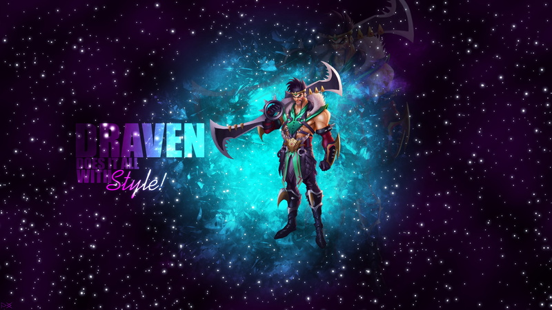 night, water, purple, underwater, exploration, sport, stars, Draven, digital composite, scuba diving, galaxy, 1080P, one person, League of Legends, full length