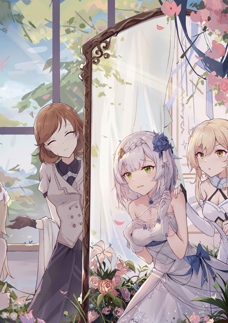 anime girls, Noelle (Genshin Impact), Lumine (Genshin Impact), Genshin Impact, 5K