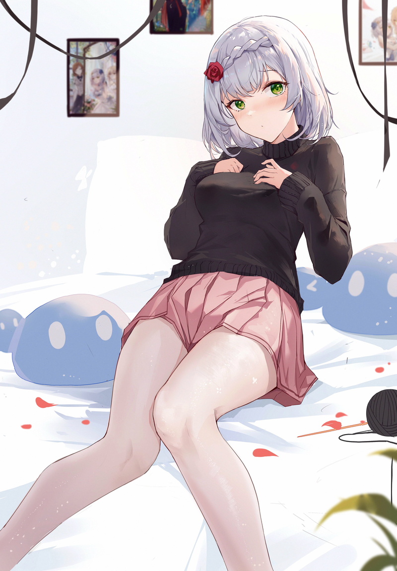 Genshin Impact, Noelle (Genshin Impact), Ya ju, anime girls, 4K, thighs