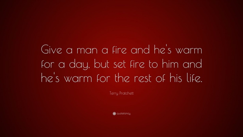 720P, Book quotes, Terry Pratchett, red background, quote