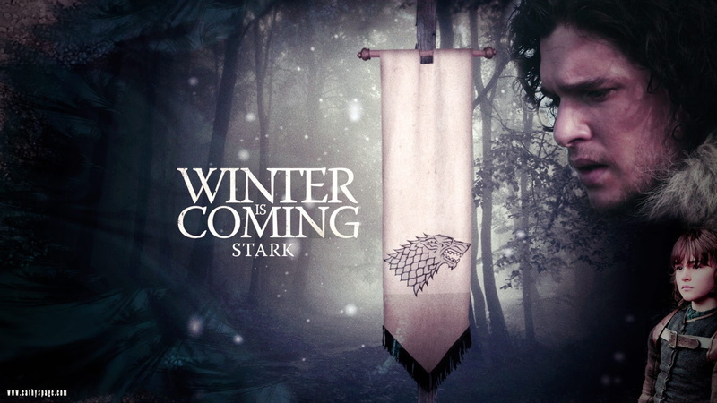 House Stark, Game of Thrones, 1080P, sigils, Kit Harington, Brandon Stark, Jon Snow