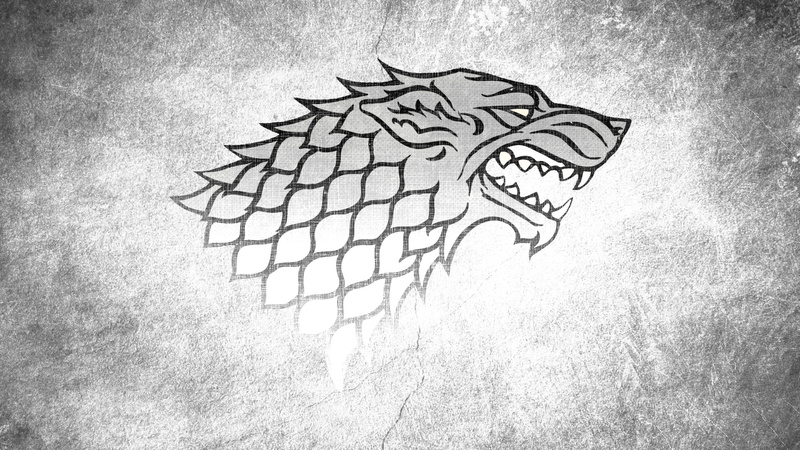 Game of Thrones, ice, thrones, architecture, game, tv, stark, house, direwolf, hd, x, wolves, series, song, houses, fire, art, 1080P, monochrome