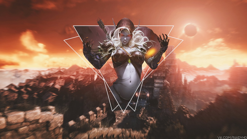 picture-in-picture, Warcraft, 4K, Sylvanas Windrunner