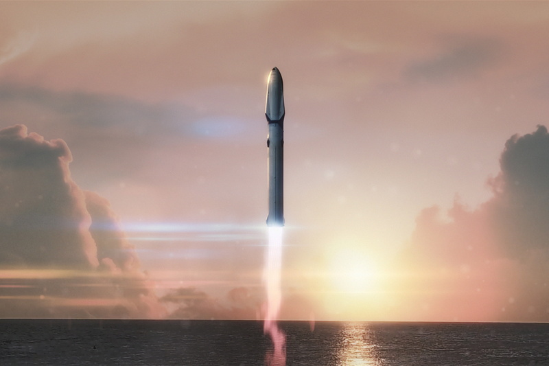 SpaceX, Big Falcon Rocket, 2K, BFR