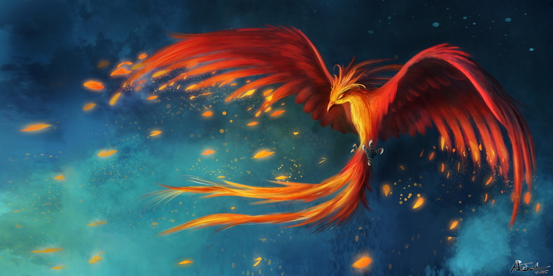 art, airbrushed, Philomena, fan, digital, phoenix, movies, birds, 2K, paintings, fantasy