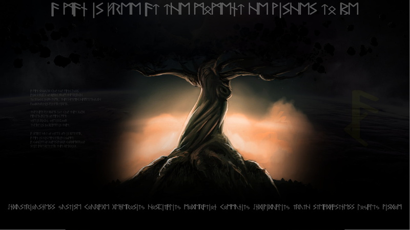 black color, lightning, cloud - sky, no people, flowing, outdoors, scenics - nature, nature, dark, Norse mythology, Yggdrasil, travel destinations, asatru