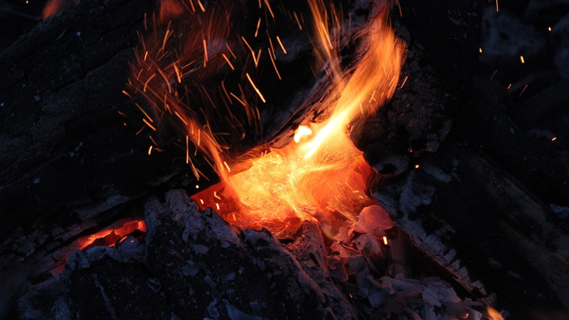 flame, nature, wood - material, lava, motion, coal, no people, log, wood, blurred motion, firewood, 1080P, fire, fire - natural phenomenon, camping, night