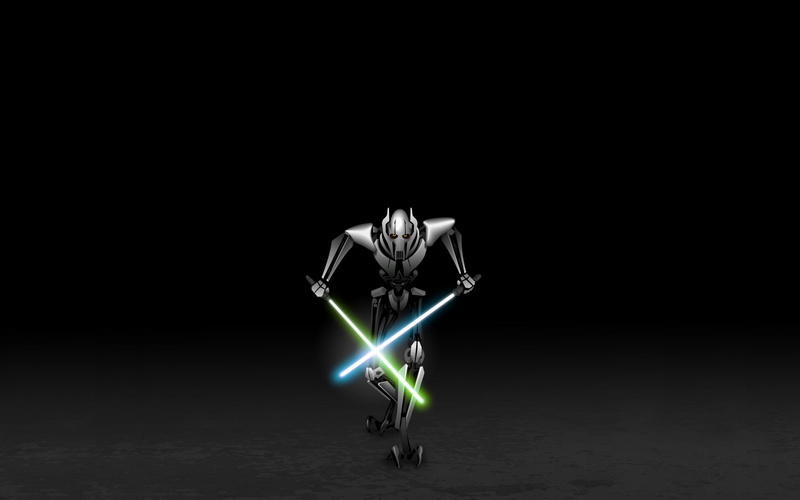 Star Wars, Star Wars Episode III: Revenge of the Sith, Green Lightsaber, Lightsaber, General Grievous, 1080P, Weapon, Blue Lightsaber