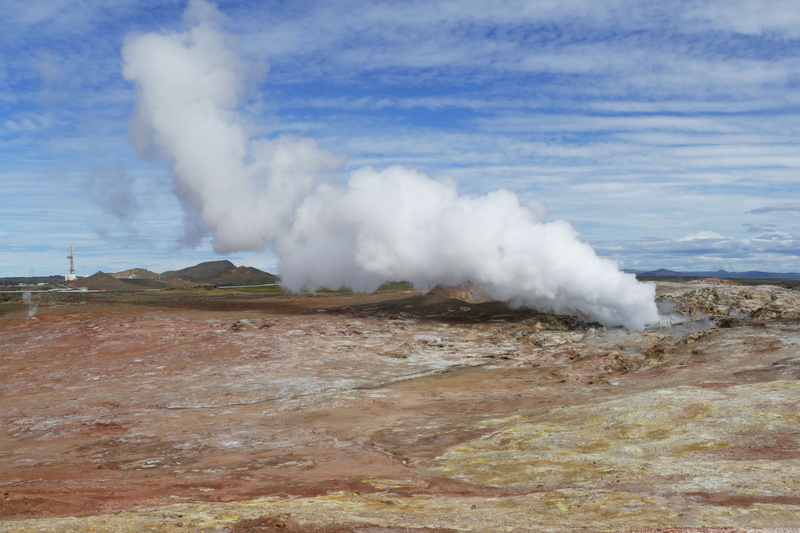 volcanism, sky, mountain, day, air pollution, non-urban scene, reykjanes, fumes, volcanic Landscape, landscape, volcano, hot Spring, environment, fumarole