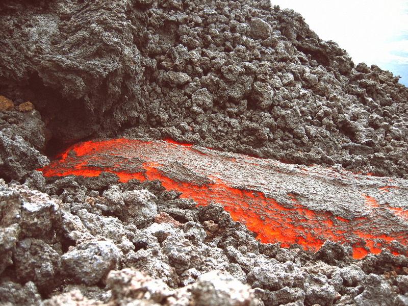 1080P, lava, beauty in nature, outdoors, volcano, rock - object, nature, non-urban scene, mountain, physical geography, rock, power, geology, land, day