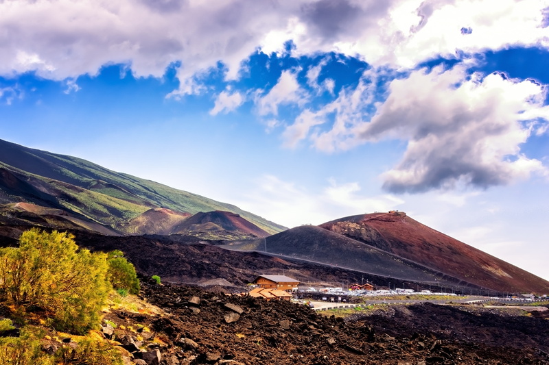 rock, wasteland, beauty in nature, etna, 4K, plant, geology, heat, landscape, hiking, scenics - nature, magma, volcano, tranquil scene, day, sicily, sky