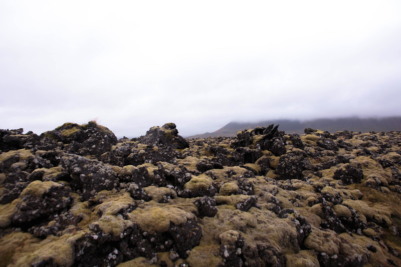 rock, geology, landscape, 5K, clouds, beauty in nature, lava, land, grass, non-urban scene, rock - object, magma, tranquility, solid, fog, rocks, tranquil scene