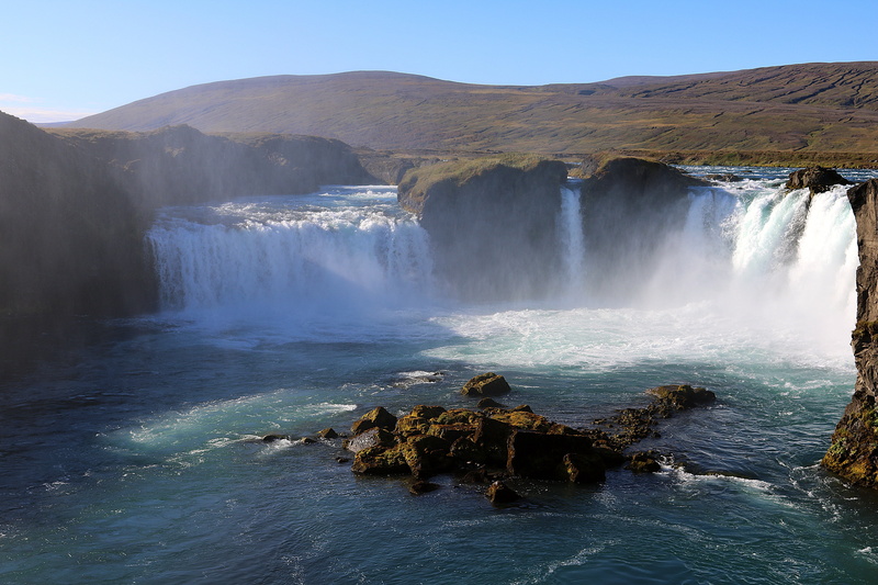 motion, landscape, waterfalls, no people, nature, flowing water, view, power in nature, long exposure, 4K, iceland, svartifoss, scenics - nature, deep
