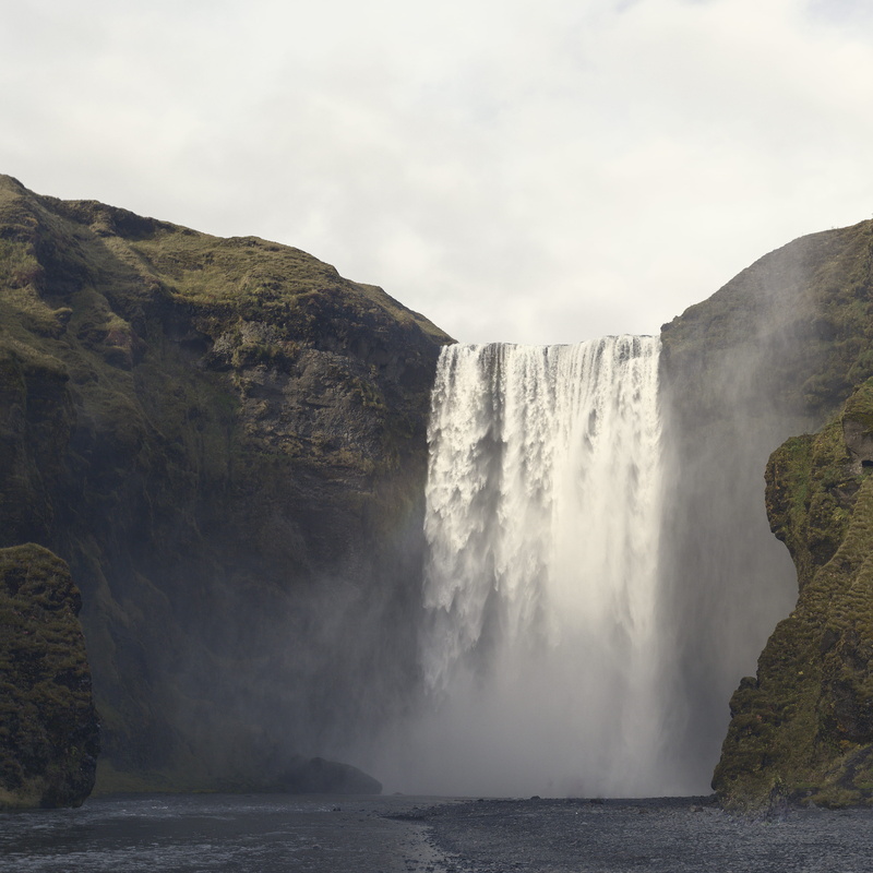 mountain, no people, outdoors, power in nature, rock, splashing, mountains, scenics, waterfalls, water falls, day, motion, sky, waterfront, 2K, blurred motion