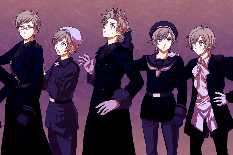 axis, countries, powers, nordic, 720P, hetalia