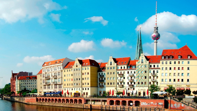 summer, architecture, day, nature, europe, building Exterior, capital Cities, urban Skyline, blue, germany, sky, harbor, denmark, nordic Countries, bright