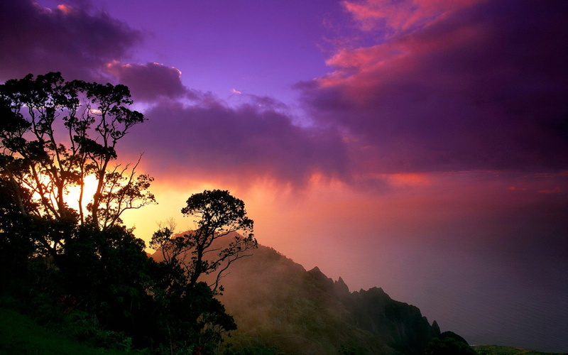 na, coast, pali, 2K, usa, kauai