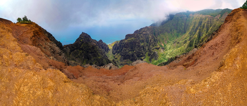 panorama, 21:9, scenics - nature, panoramic, hawaii, outdoors, united states, travel destinations, solid, 8K, environment, green, land, kapaa, mountain