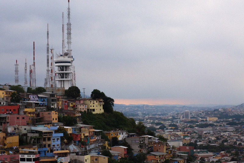 cloud - sky, city, 5K, ecuador, residential district, building, crowded, skyscraper, built structure, office building exterior, slums, crowd, nature, sunset