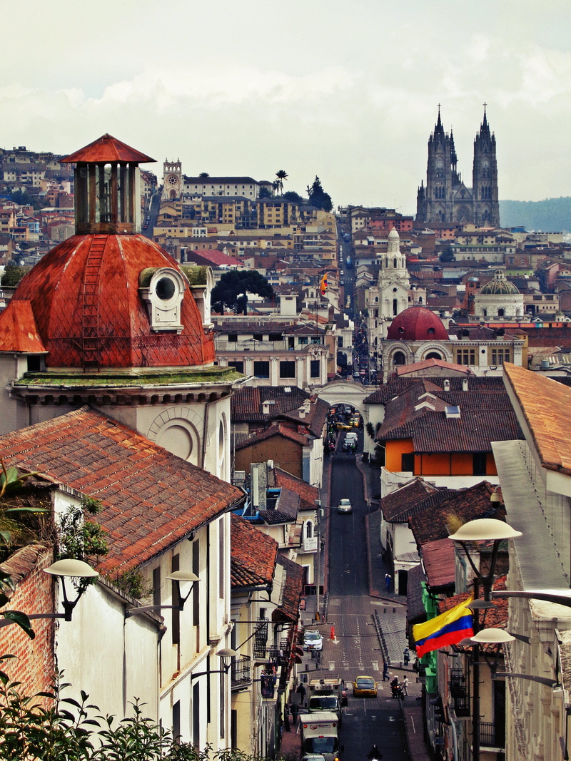 nature, quito, sky, building exterior, travel destinations, outdoors, cityscape, residential district, city, religion, town, day, architecture, townscape