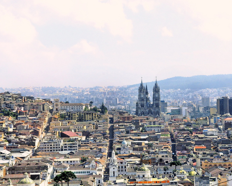 townscape, cathedral, urban, high angle view, quito, 2K, monument, church, tower, skyscraper, building, nature, photography, architecture, cityscape, panorama