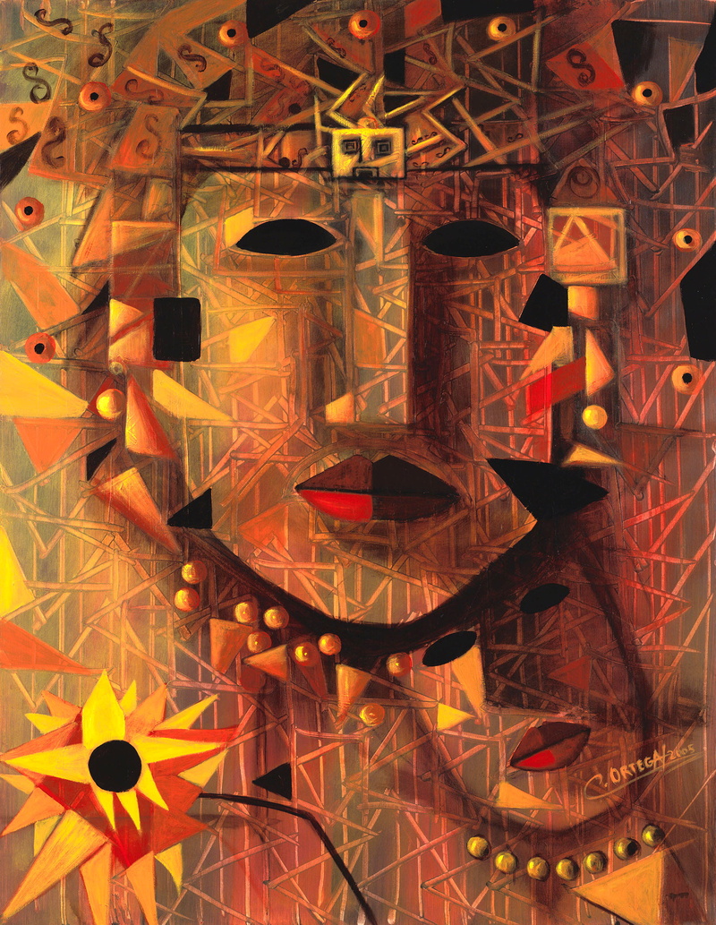 creativity, craft, hanging, ortega maila, illuminated, indoors, escultura, lighting equipment, pintura, close-up, museo templo del sol pintor cristobal ortega maila