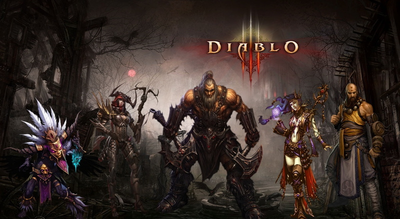 text, iii, male likeness, human representation, no people, video game, celebration, demon hunter, religion, diablo iii, single, 2012, art and craft, spirituality