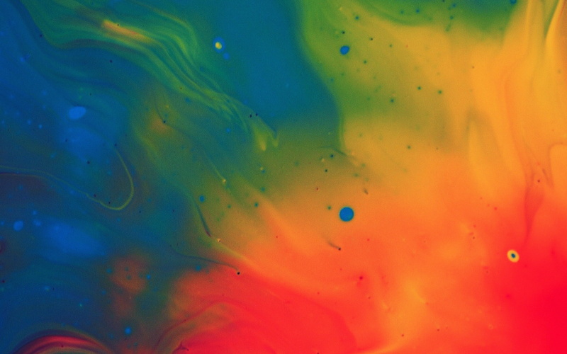 paint, rainbow, pattern, ink, 4K, color, blend