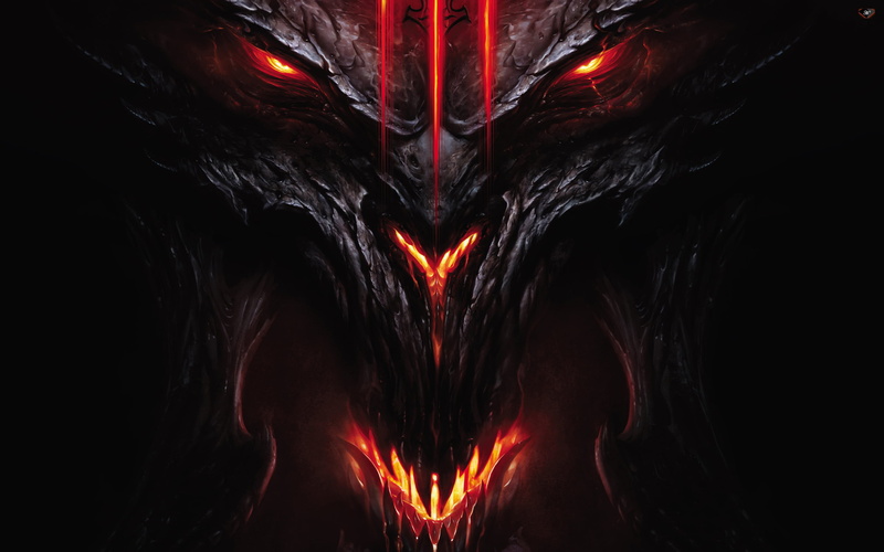 warning sign, sign, geology, halloween, Diablo III, glowing, spooky, dark, close-up, orange color, demon, red, volcano, heat - temperature, Devil, 2K