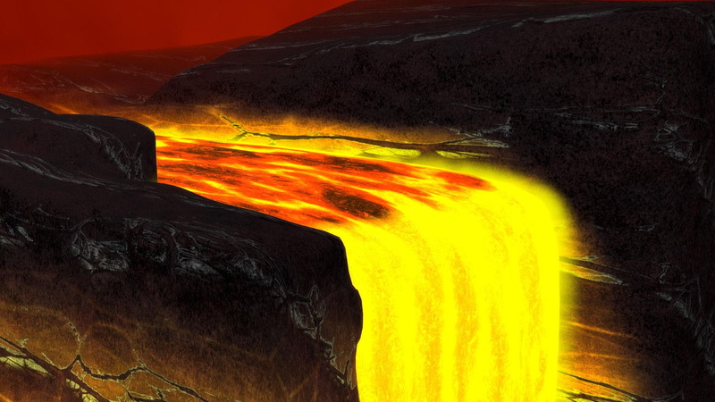 lavafall, lava, 1080P, 3d and abstract