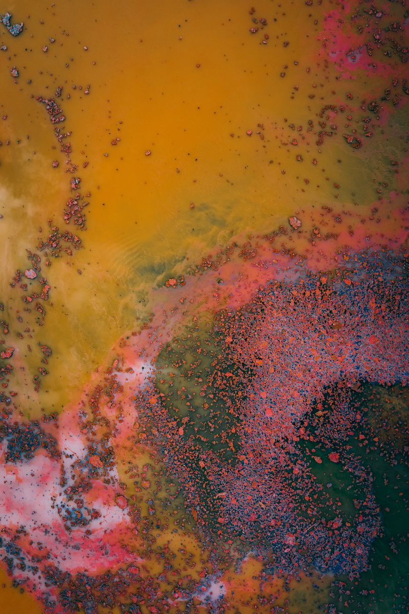 crumb, creativity, outdoors, purple, backgrounds, aerial view, abstract, full frame, no people, close-up, environment, lava, pattern, surface, paint, multi colored