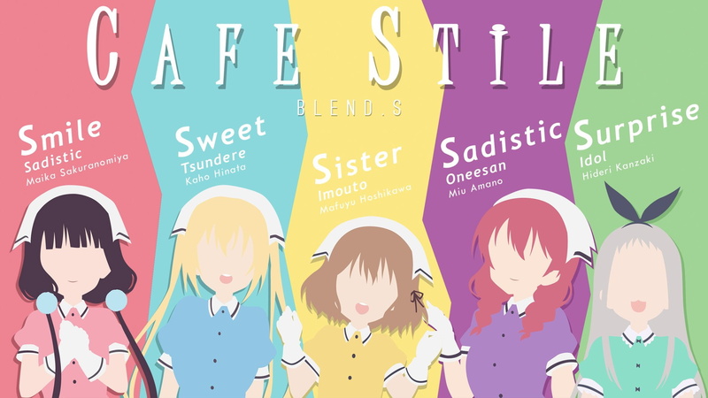 1080P, Kaho Hinata, Mafuyu Hoshikawa, Blend S, Maika Sakuranomiya, Anime, Hideri Kanzaki, Miu Amano