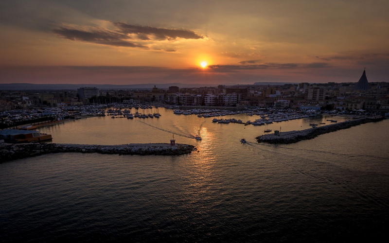 italy, syracuse, 1080P, panorama, sicily, sunset, beach