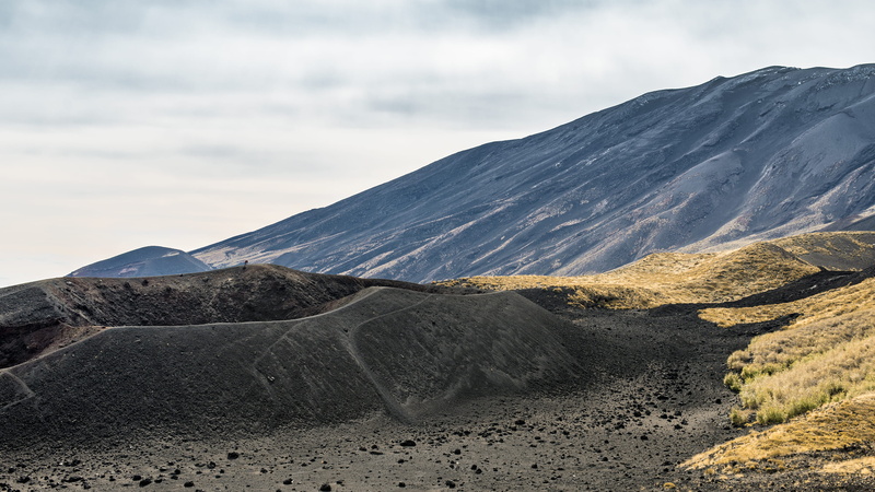 mountain, climate, sky, landscape, no people, outdoors, environment, tranquility, mount etna, non-urban scene, scenics - nature, italy, 4K, volcanic crater