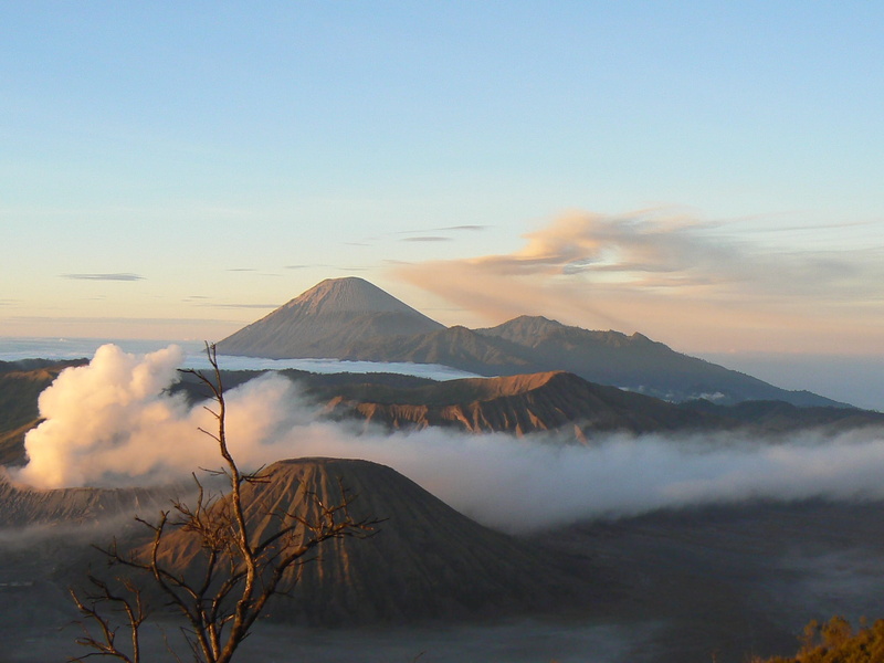 java, snow, mt Bromo, cloud - Sky, landscape, Clouds, mountain, Bromo, sky, scenics, land, tranquility, outdoors, Volcano, beauty In Nature, volcanic crater
