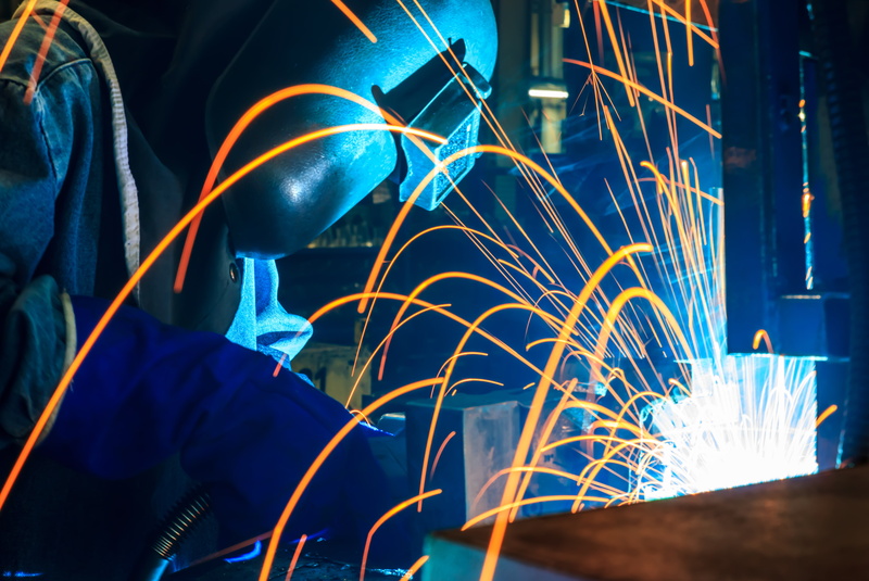 Metallurgical, personal protective equipment, welder, 4K, sparks