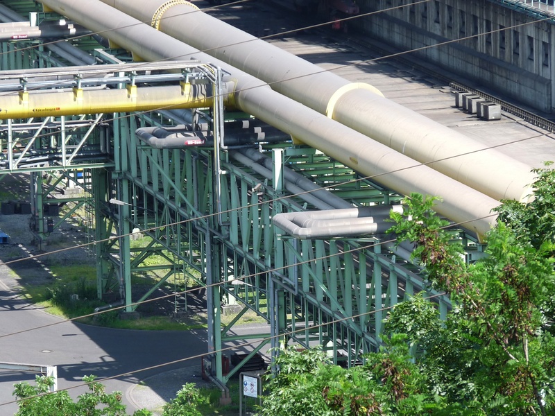 plant, silver colored, heavy industry, nature, industrial building, pipeline, day, construction industry, pipes, growth, bridge, duisburg, industrial plant