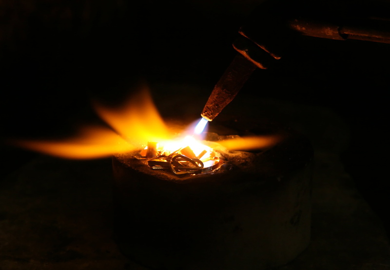 wood - Material, industry, motion, welder, hot, melt, jewellery, glowing, acetylene, pot, sparks, aluminium, flame, heat - Temperature, close-up, 2K, gas