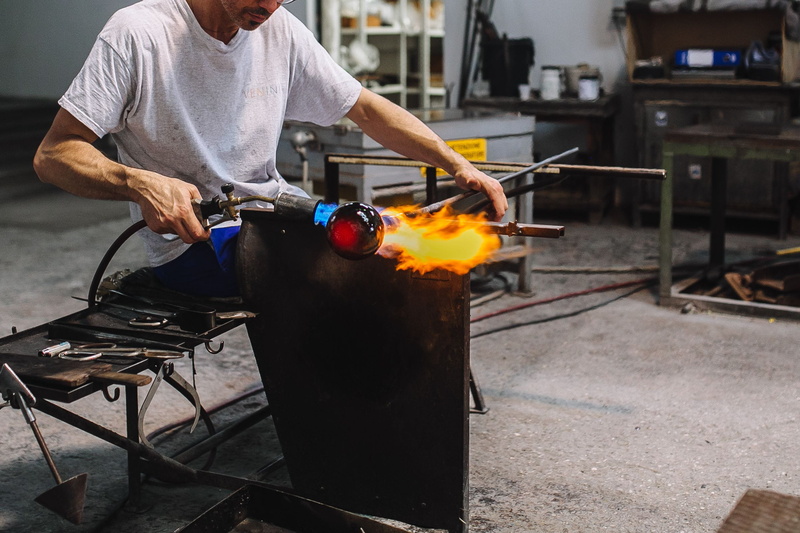 smoke - Physical Structure, manual Worker, real people, people, men, welding, metal industry, workshop, factory, metal, flame, adults only, Venini, indoors